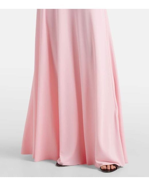 Victoria Beckham Pink Gathered Gown