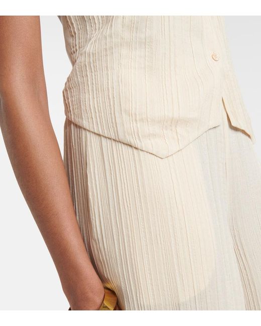 Joseph White Suez Pleated Halterneck Vest