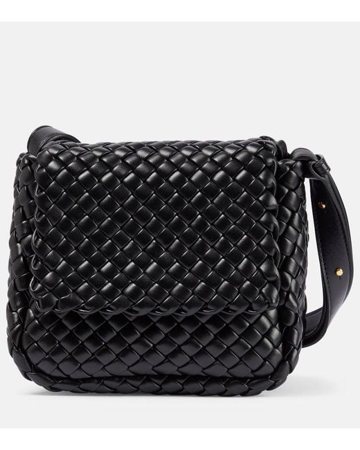 Borsa A Spalla Cobble Small di Bottega Veneta in Black