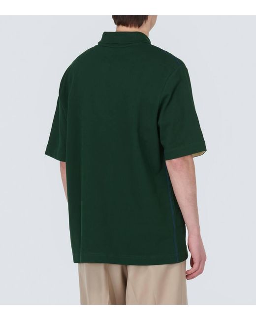 Burberry Polohemd aus Baumwolle in Green für Herren