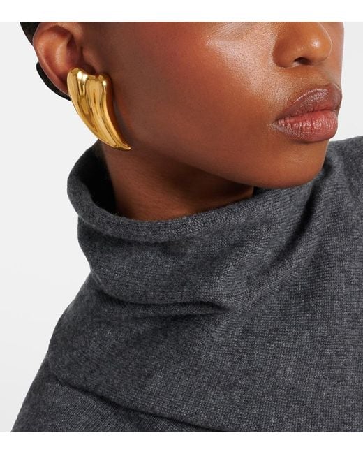 Tom Ford Metallic Liza Clip-On Earrings
