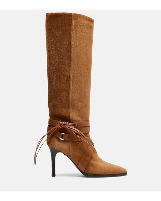 Isabel Marant Brown Stiefel Alanui 90 Aus Veloursleder