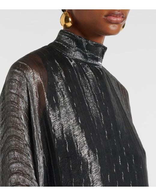 ‎Taller Marmo Black Kaftan Casta Mit Federn
