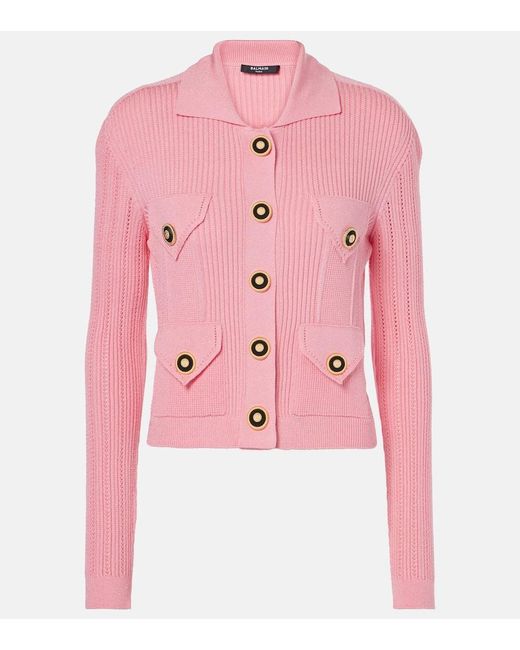 Balmain Pink Cardigans