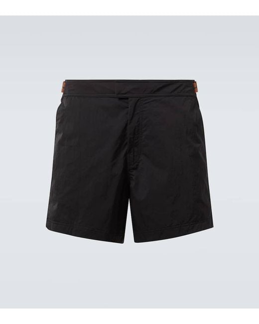 Zegna Black Rio Swim Trunks for men