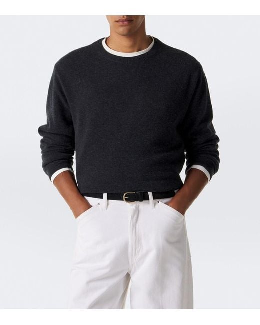 LeKasha Black Colmar Cashmere Sweater for men
