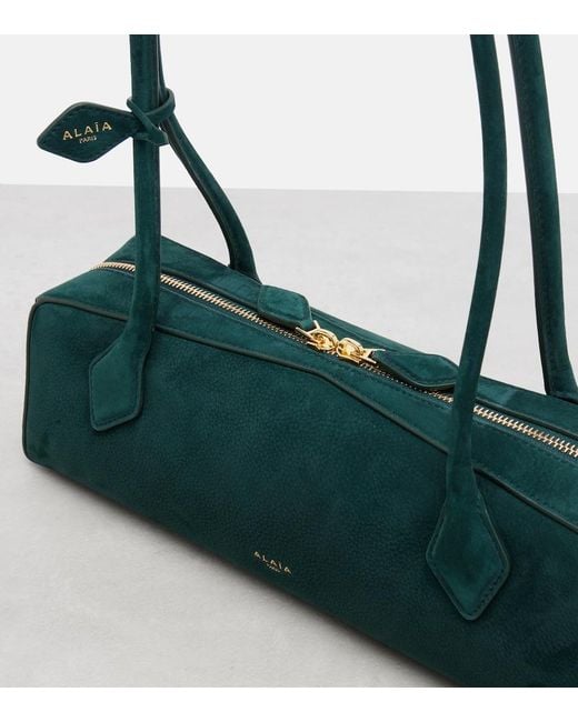 Alaïa Green Le Teckel Medium Leather Shoulder Bag