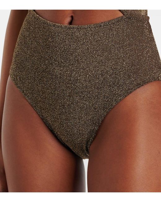 Alexandra Miro Brown Badeanzug Anya