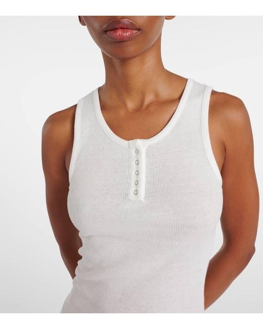 Top Mansel En Mezcla De Algodon The Row de color White
