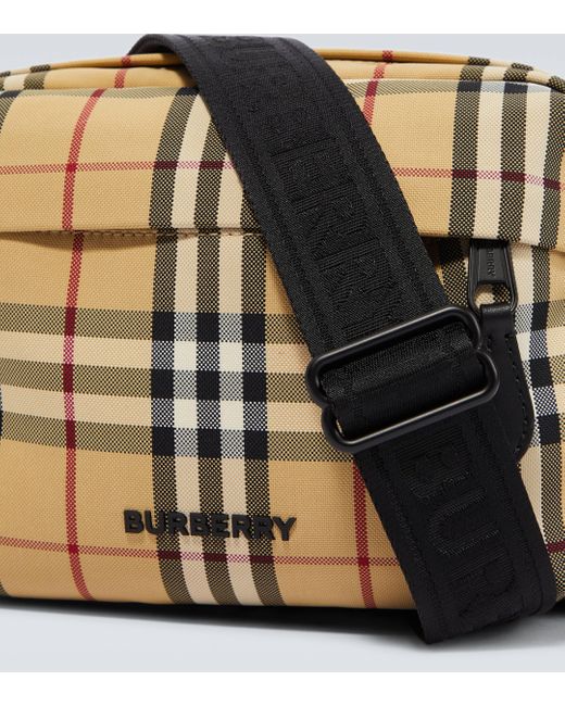 Burberry Multicolor Paddy Check Crossbody Bag for men