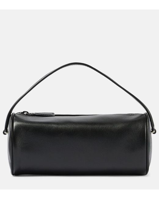 The Row Black Tote Round 90's Aus Leder