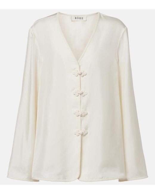 Rohe White Silk Blouse