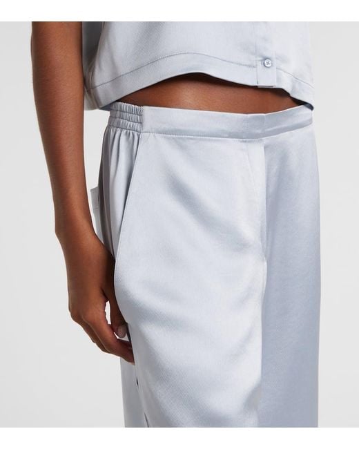 Pantalones Barb Painter De Saten Leset de color Blue
