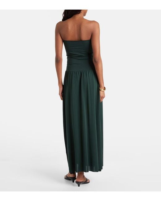 Eres Green Oda Jersey Crepe Maxi Dress