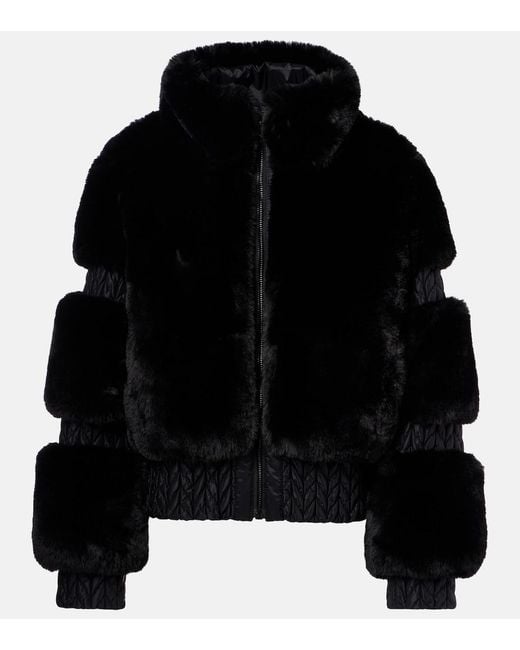 Goldbergh Black Furry Ski Jacket