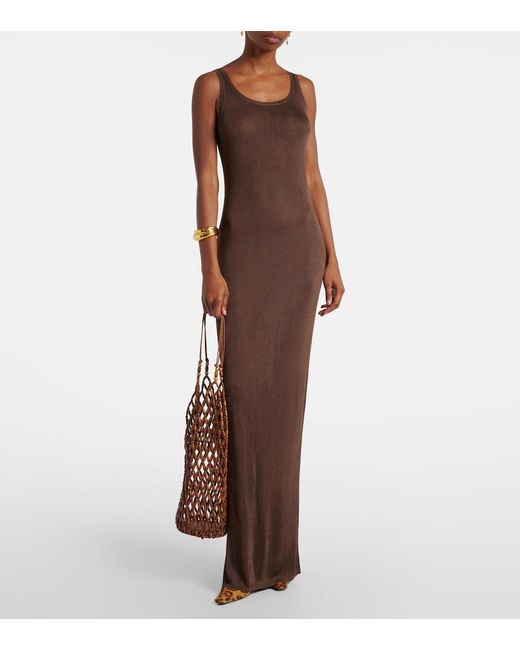Saint Laurent Metallic Supple Beaded Tote Bag