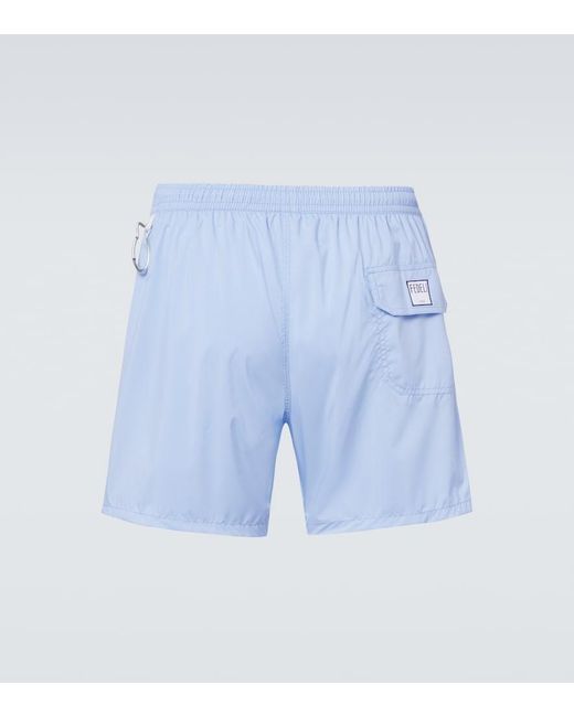 Fedeli Blue Madeira Swim Trunks for men