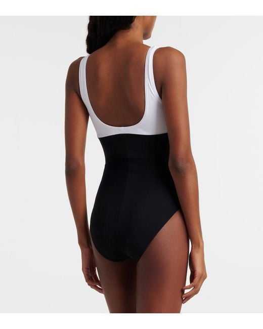 Karla Colletto Blue Mira Colorblocked Swimsuit