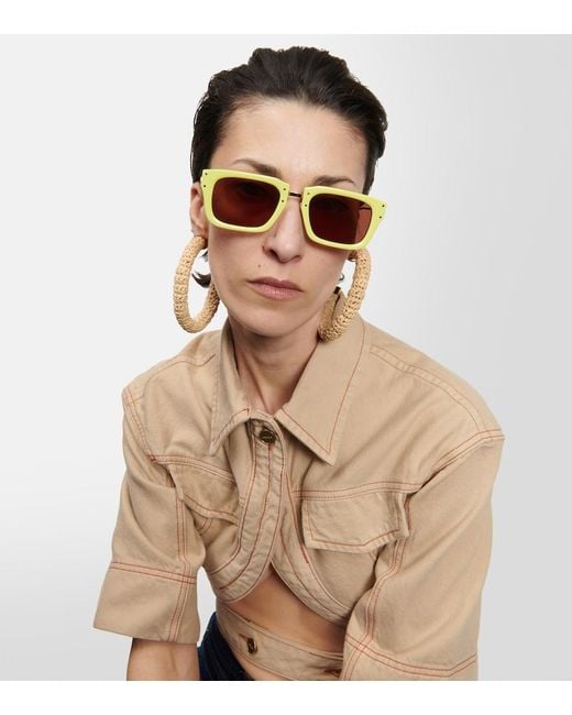 Jacquemus Yellow Les Lunettes Soli D-Frame Sunglasses