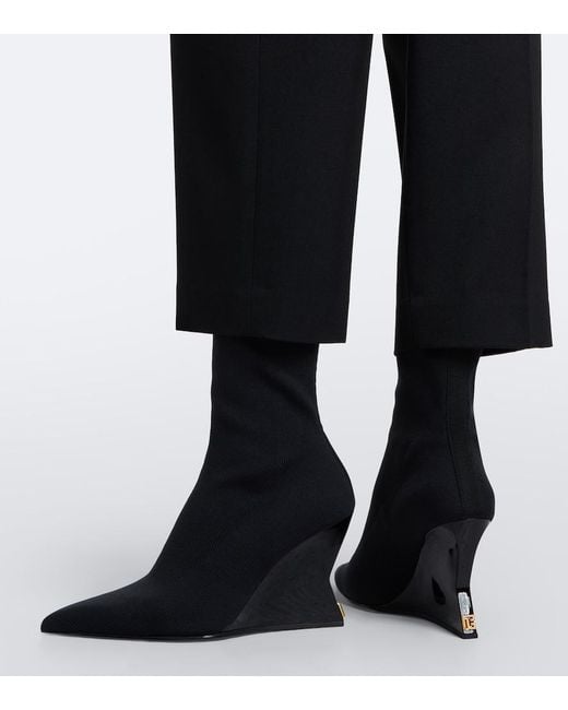 Bottines Compensees Balmain en coloris Black