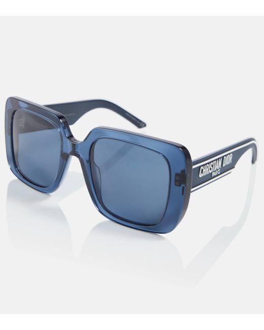 Dior Blue Wildior S3u Square Sunglasses