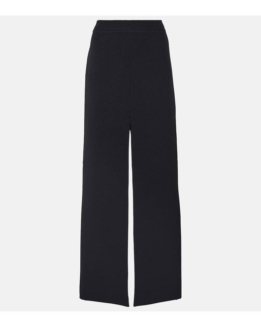 Safiyaa Blue Elowen High-Rise Crepe Maxi Skirt