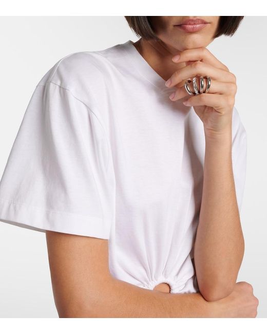 Rabanne White Ring Mit Kristallen