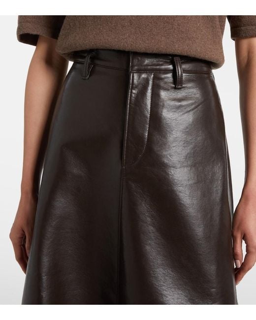 Citizens of Humanity Black Cassia Flared Midi Skirt