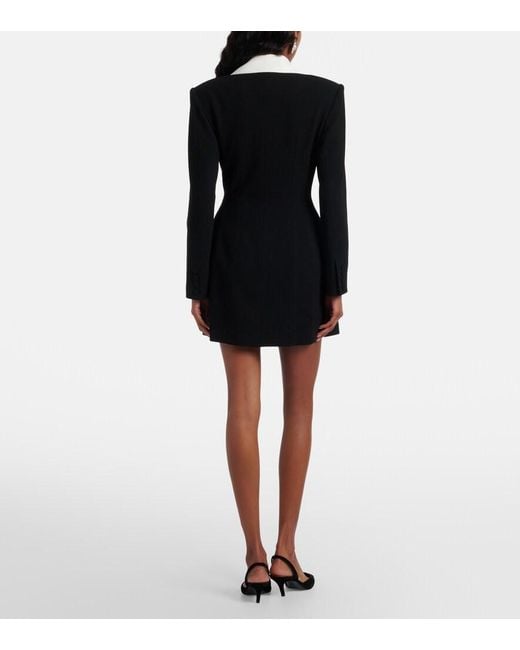Self-Portrait Black Crepe Minidress