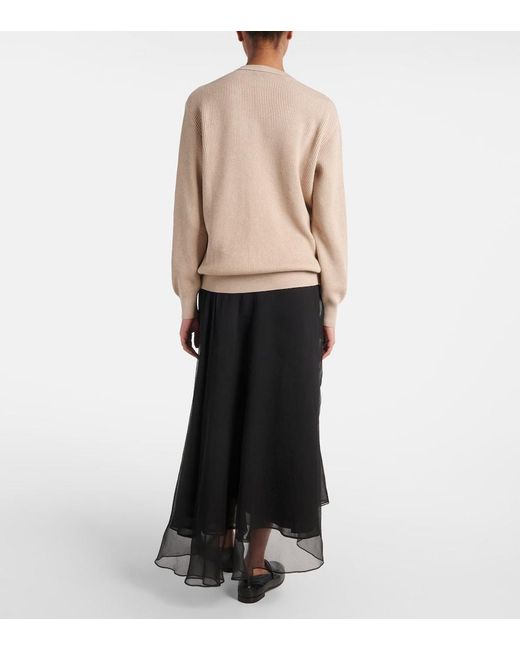 Pullover di Brunello Cucinelli in Natural