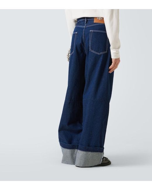 Jean Ample A Ornements Simone Rocha pour homme en coloris Blue