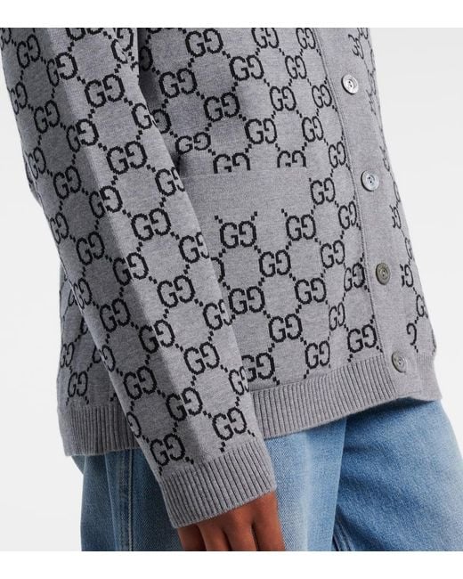 Cardigan di Gucci in Gray