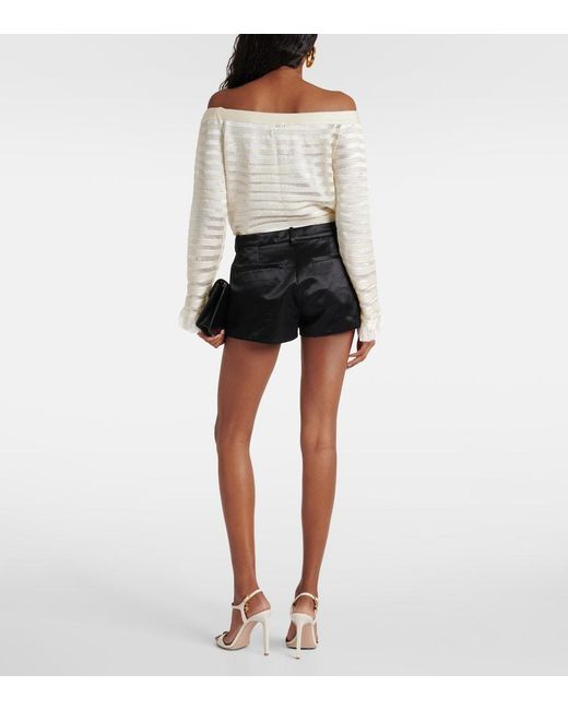 Tom Ford Black Cotton-Blend Shorts