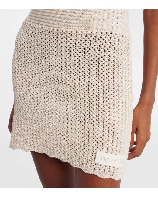Robe En Coton The Attico en coloris Natural