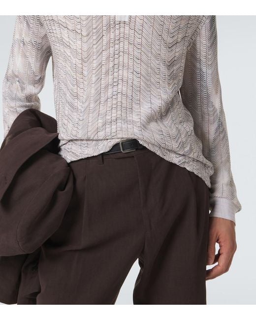 Missoni Gray Cotton-Blend Sweater for men