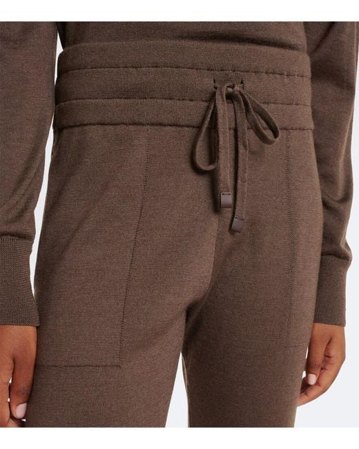 Tod's Brown Cashmere And Silk Sweatpants