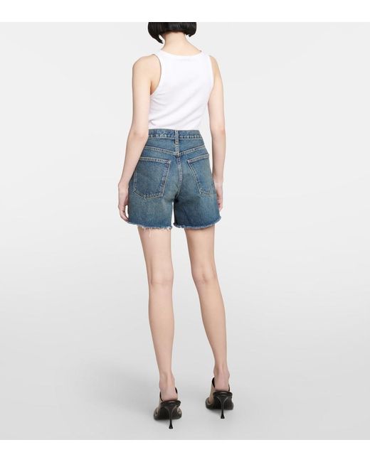 Nili Lotan Blue Yoann Denim Shorts