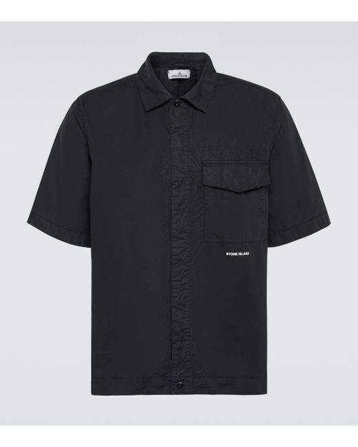Stone Island Black 11805 Cotton Shirt for men