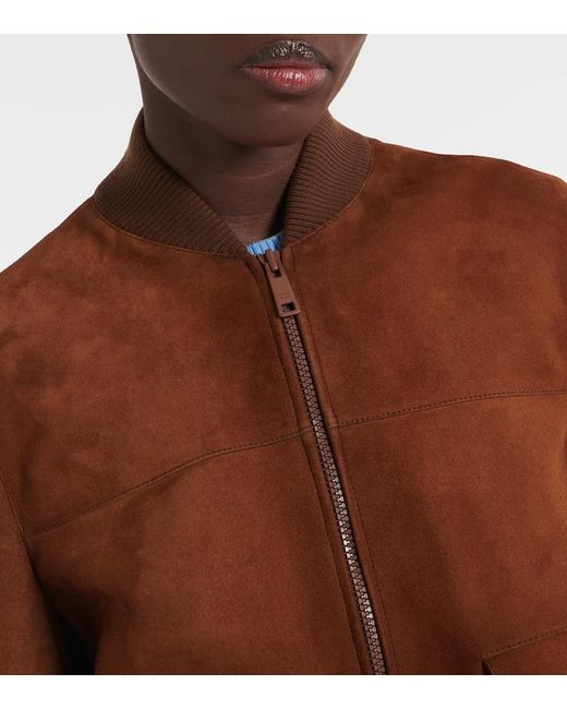 Prada Brown Suede Blouson