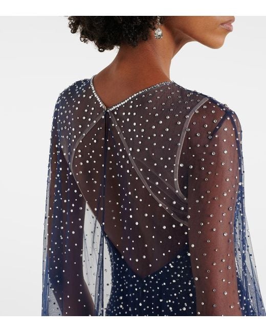 Jenny Packham Blue Robe Mabel Mit Kristallen