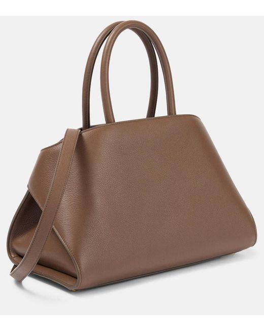 Ferragamo Brown Tote Hug Medium Aus Leder