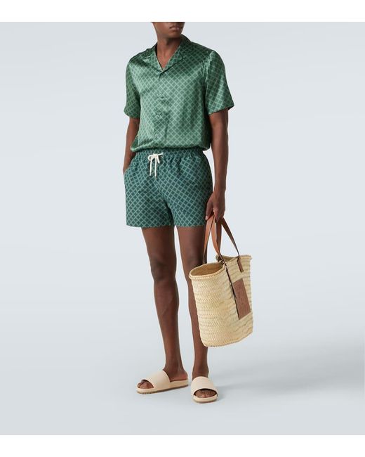 Camicia Bowling Roberto di Frescobol Carioca in Green da Uomo
