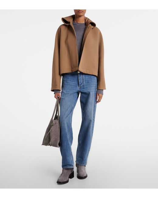 Tod's Black 60 Shearling-Trimmed Suede Ankle Boots