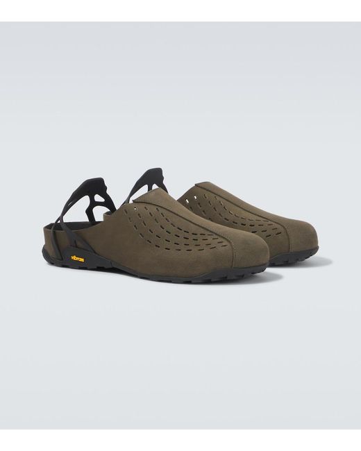 Roa Brown Fedaia Leather Mules for men