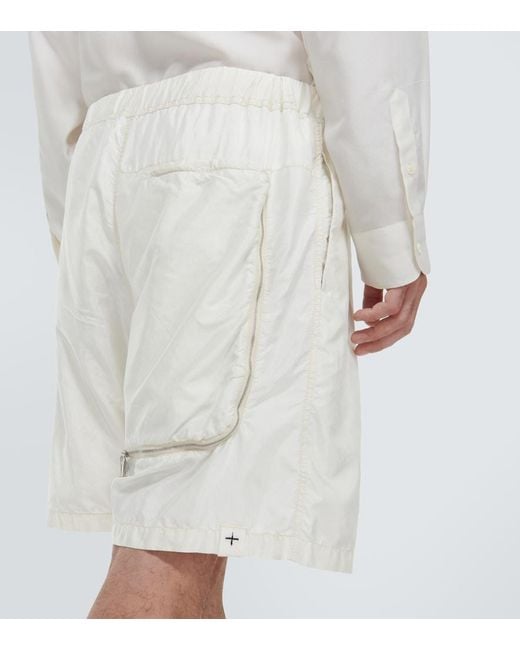 Jil Sander White Technical Shorts for men