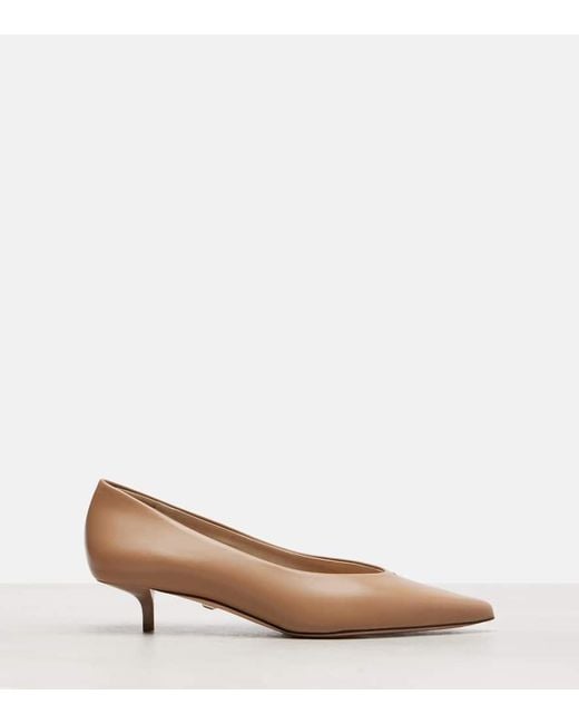 Salones Kittenpump De Piel Max Mara de color Brown