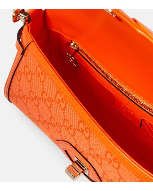 Gucci Orange Original Small GG Canvas Shoulder Bag