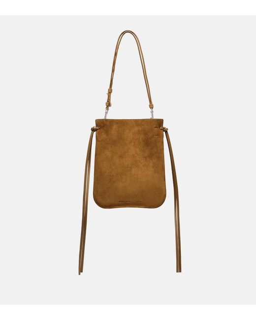 Phoebe Philo White Schultertasche Gig Aus Veloursleder
