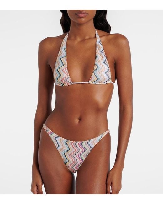 Missoni White Zigzag Bikini