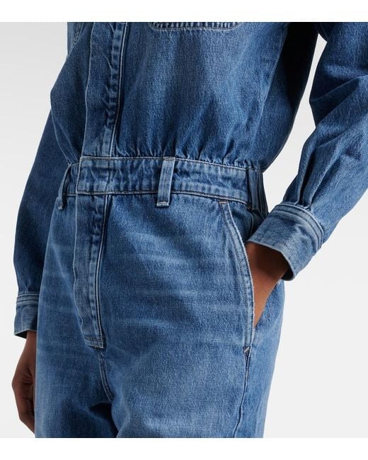 Citizens of Humanity Blue Solene Denim Jumpsuit